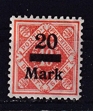 Altd. Württemberg Dienstmarken  Nr 162 Falz / Gummimängel / *