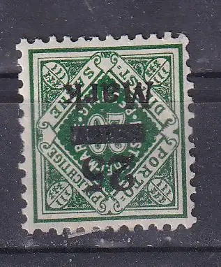 Altd. Württemberg Dienstmarken  Nr 163 Falz / Gummimängel / *