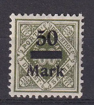 Altd. Württemberg Dienstmarken  Nr 165 Falz / Gummimängel / *