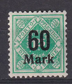 Altd. Württemberg Dienstmarken  Nr 166 Falz / Gummimängel / *