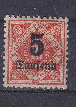 Altd. Württemberg Dienstmarken  Nr 173 Falz / Gummimängel / *