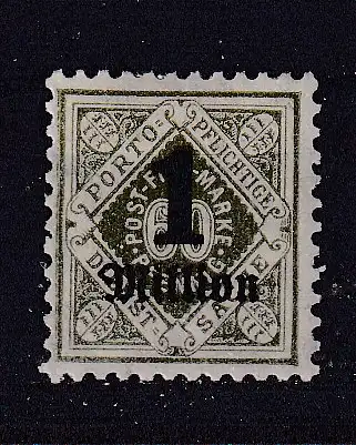 Altd. Württemberg Dienstmarken  Nr 179 Falz / Gummimängel / *