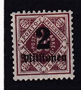 Altd. Württemberg Dienstmarken  Nr 180 Falz / Gummimängel / *