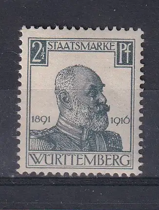 Altd. Württemberg Dienstmarken  Nr 241 Falz / Gummimängel / *