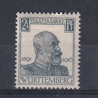 Altd. Württemberg Dienstmarken  Nr 241 Falz / Gummimängel / *