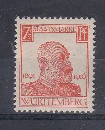 Altd. Württemberg Dienstmarken  Nr 242 Falz / Gummimängel / *
