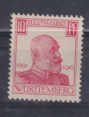 Altd. Württemberg Dienstmarken  Nr 243 Falz / Gummimängel / *