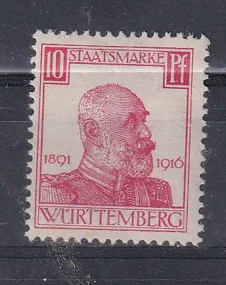 Altd. Württemberg Dienstmarken  Nr 243 Falz / Gummimängel / *