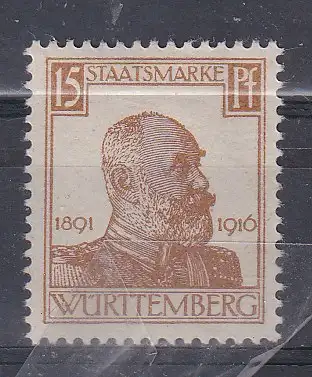 Altd. Württemberg Dienstmarken  Nr 244 Falz / Gummimängel / *