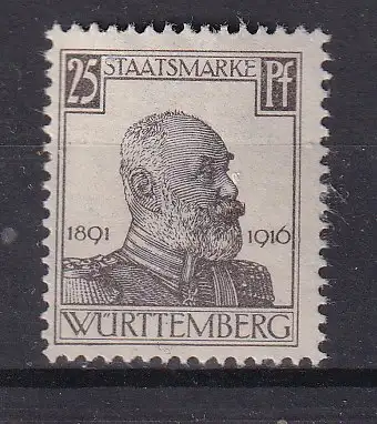 Altd. Württemberg Dienstmarken  Nr 246 Falz / Gummimängel / *