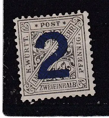 Altd. Württemberg Dienstmarken  Nr 257 Falz / Gummimängel / *