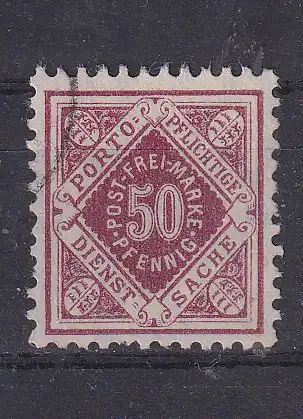 Altd. Württemberg Dienstmarken  Nr 154 Gestempelt (Posten)