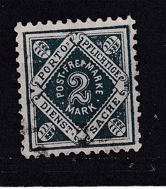 Altd. Württemberg Dienstmarken  Nr 157 Gestempelt (Posten)