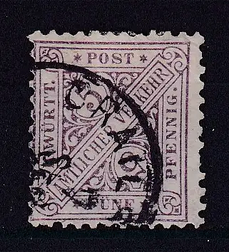 Altd. Württemberg Dienstmarken  Nr 202 Gestempelt (Posten)