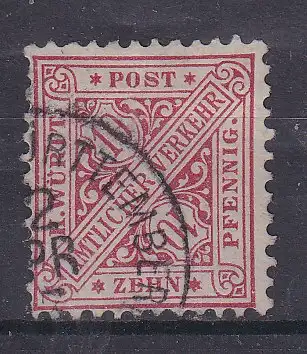 Altd. Württemberg Dienstmarken  Nr 203 Gestempelt (Posten)