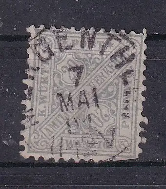 Altd. Württemberg Dienstmarken  Nr 204 Gestempelt (Posten)