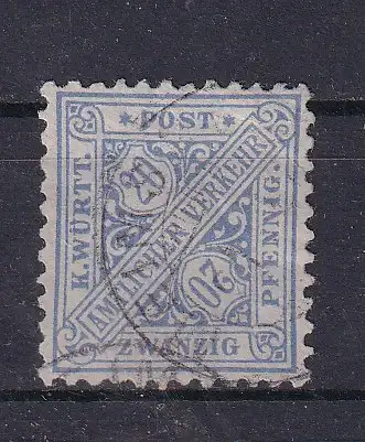 Altd. Württemberg Dienstmarken  Nr 204 Gestempelt (Posten)