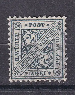Altd. Württemberg Dienstmarken  Nr 214 Gestempelt (Posten)