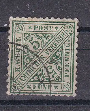 Altd. Württemberg Dienstmarken  Nr 229 Gestempelt (Posten)