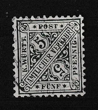 Altd. Württemberg Dienstmarken  Nr 229 Gestempelt (Posten)