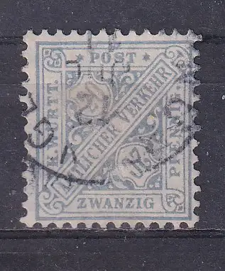 Altd. Württemberg Dienstmarken  Nr 231 Gestempelt (Posten)