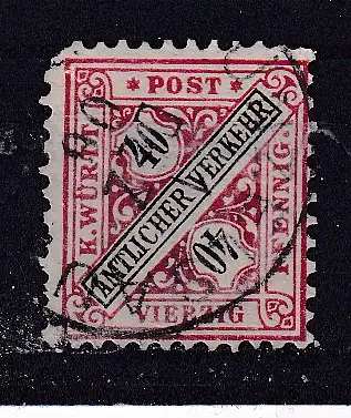 Altd. Württemberg Dienstmarken  Nr 234 Gestempelt (Posten)