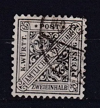 Altd. Württemberg Dienstmarken  Nr 237 Gestempelt (Posten)
