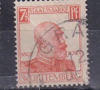 Altd. Württemberg Dienstmarken  Nr 242 Gestempelt (Posten)