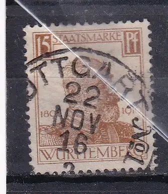 Altd. Württemberg Dienstmarken  Nr 244 Gestempelt (Posten)