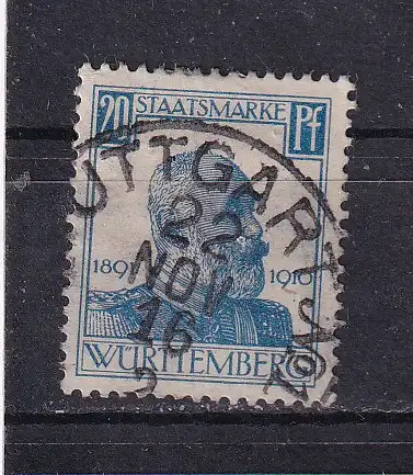Altd. Württemberg Dienstmarken  Nr 245 Gestempelt (Posten)