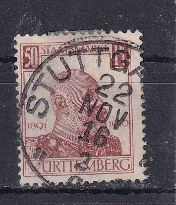 Altd. Württemberg Dienstmarken  Nr 249 Gestempelt (Posten)