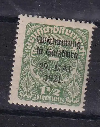 Österreich  Nr Lokalausgabe Salzburg Volksabstimmung Postfrisch / **