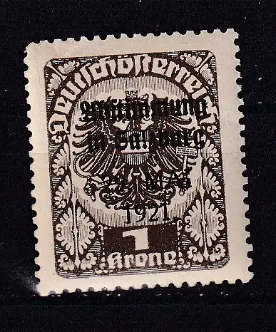 Österreich  Nr Lokalausgabe Salzburg Volksabstimmung Falz / Gummimängel / *