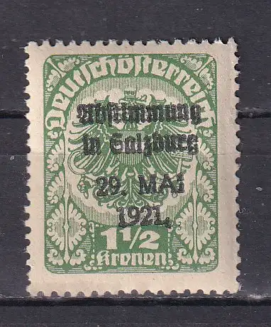 Österreich  Nr Lokalausgabe Salzburg Volksabstimmung Falz / Gummimängel / *