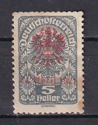 Österreich  Nr Lokalausgabe Tirol Volksabstimmung Ohne Gummierung (*)