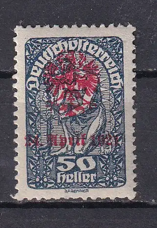 Österreich  Nr Lokalausgabe Tirol Volksabstimmung Falz / Gummimängel / *