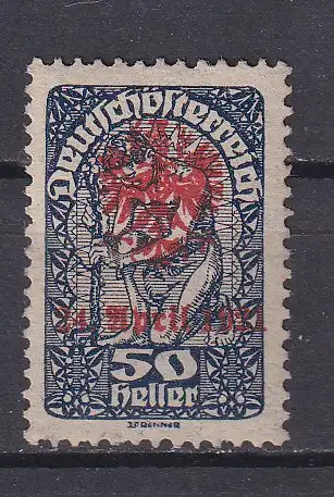 Österreich  Nr Lokalausgabe Tirol Volksabstimmung Falz / Gummimängel / *