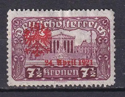 Österreich  Nr Lokalausgabe Tirol Volksabstimmung Ohne Gummierung (*)