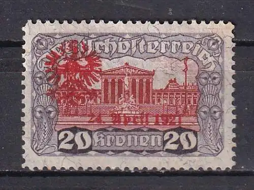 Österreich  Nr Lokalausgabe Tirol Volksabstimmung Ohne Gummierung (*)