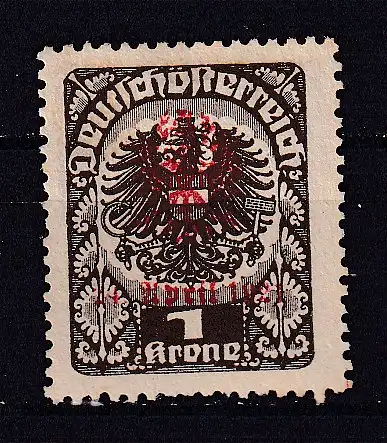 Österreich  Nr Lokalausgabe Tirol Volksabstimmung Ohne Gummierung (*)