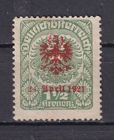 Österreich  Nr Lokalausgabe Tirol Volksabstimmung Ohne Gummierung (*)