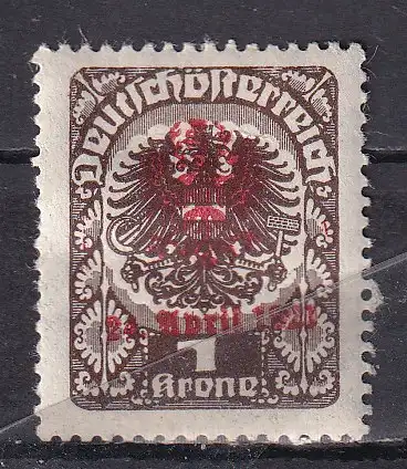 Österreich  Nr Lokalausgabe Tirol Volksabstimmung Falz / Gummimängel / *