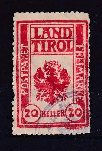 Österreich  Nr Paketkontrollkarte Land Tirol Gestempelt (Posten)