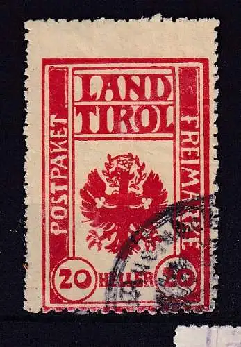 Österreich  Nr Paketkontrollkarte Land Tirol Gestempelt (Posten)