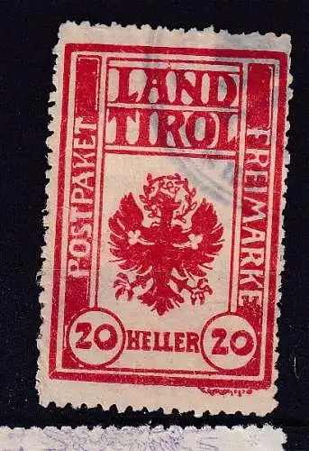 Österreich  Nr Paketkontrollkarte Land Tirol Gestempelt (Posten)