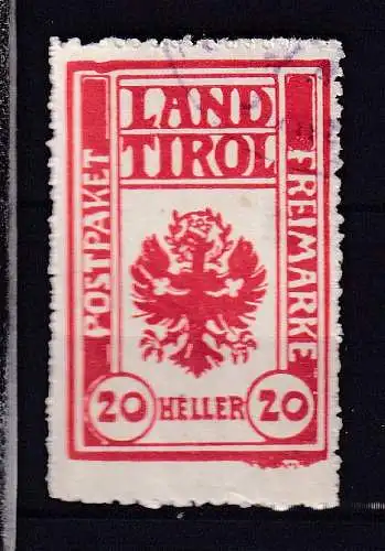Österreich  Nr Paketkontrollkarte Land Tirol Gestempelt (Posten)