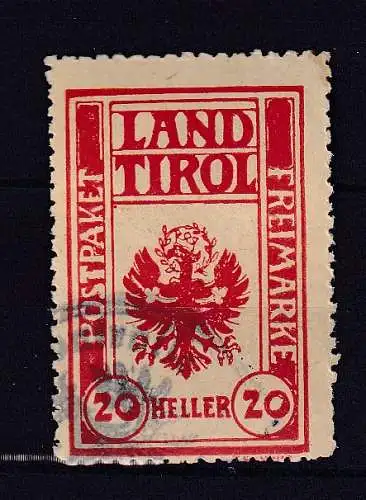 Österreich  Nr Paketkontrollkarte Land Tirol Gestempelt (Posten)