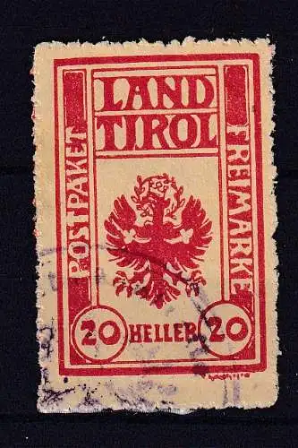 Österreich  Nr Paketkontrollkarte Land Tirol Gestempelt (Posten)