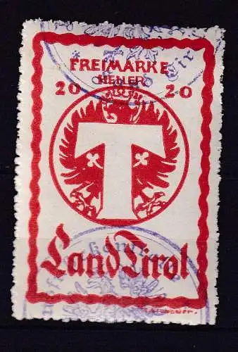 Österreich  Nr Paketkontrollkarte Land Tirol Gestempelt (Posten)