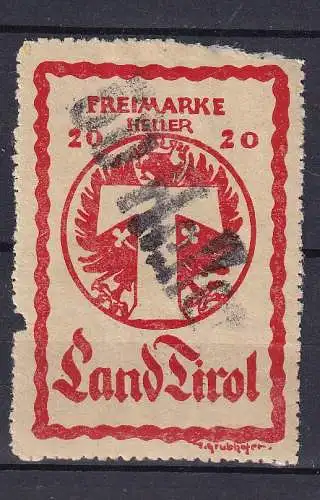 Österreich  Nr Paketkontrollkarte Land Tirol Falz / Gummimängel / *